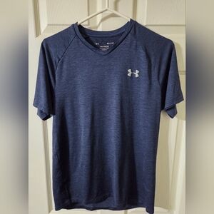 Under Armour Men's Heathered Navy Short Sleeve Tee Size S